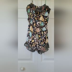 Victoria's Secret Floral Romper with Tie Waist